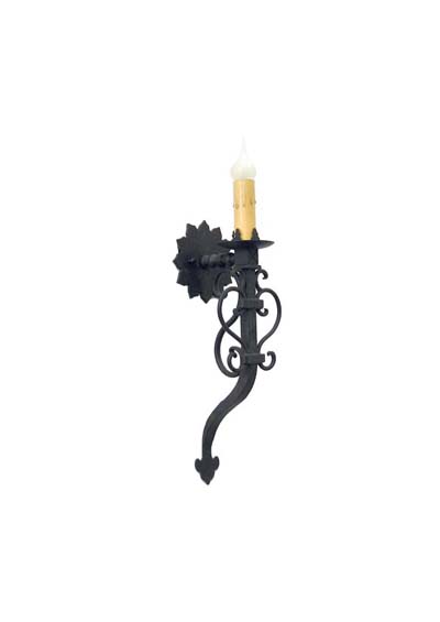 Wrought Iron Wall Sconce Lizanne Single Candle